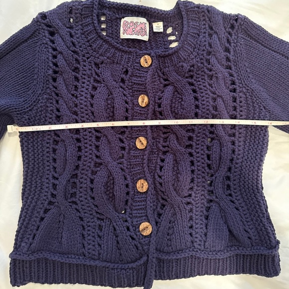 Anthropologie Rosie Neira Crochet Knit Cardigan Sweater - Picture 8 of 8